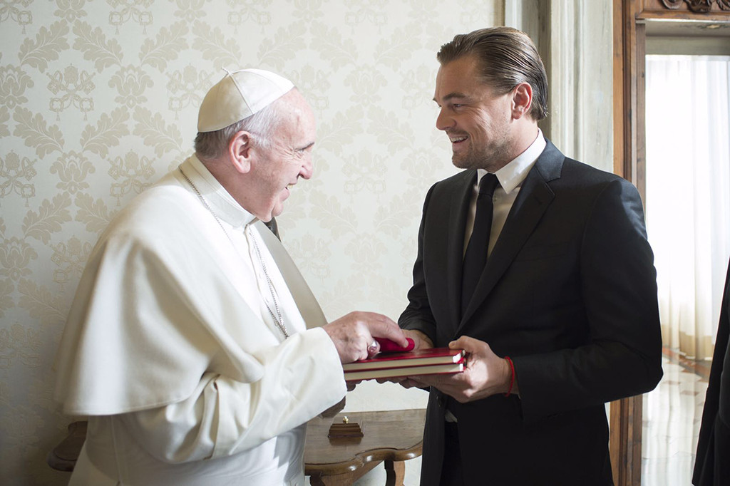Leonardo DiCaprio, Pope Francis Leonardo DiCaprio, Pope Francis